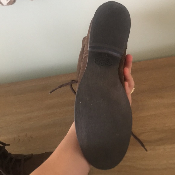 Steve Madden Suede Combat Boots - Picture 3 of 5